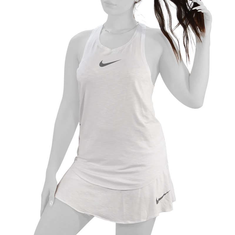 ست تاپ و دامن ورزشی زنانه نایک مدل Mub-1211 سفید