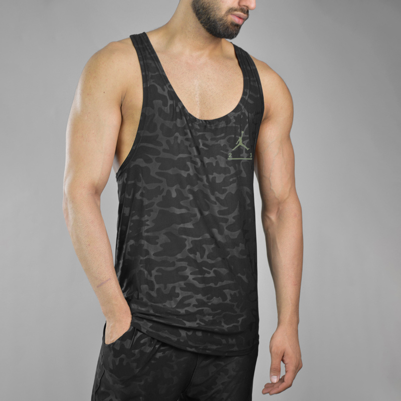 ست رکابی و شلوارک ورزشی مردانه جردن مدل Mub-1074 چریکی مشکی سه رخ ست رکابی و شلوارک ورزشی مردانه جردن مدل Mub-1074 چریکی مشکی سه رخ