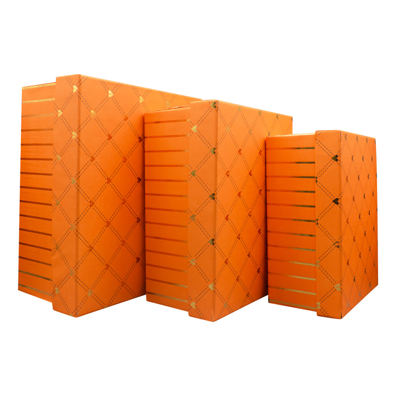 باکس کادویی مدل Heart-1425 نارنجی