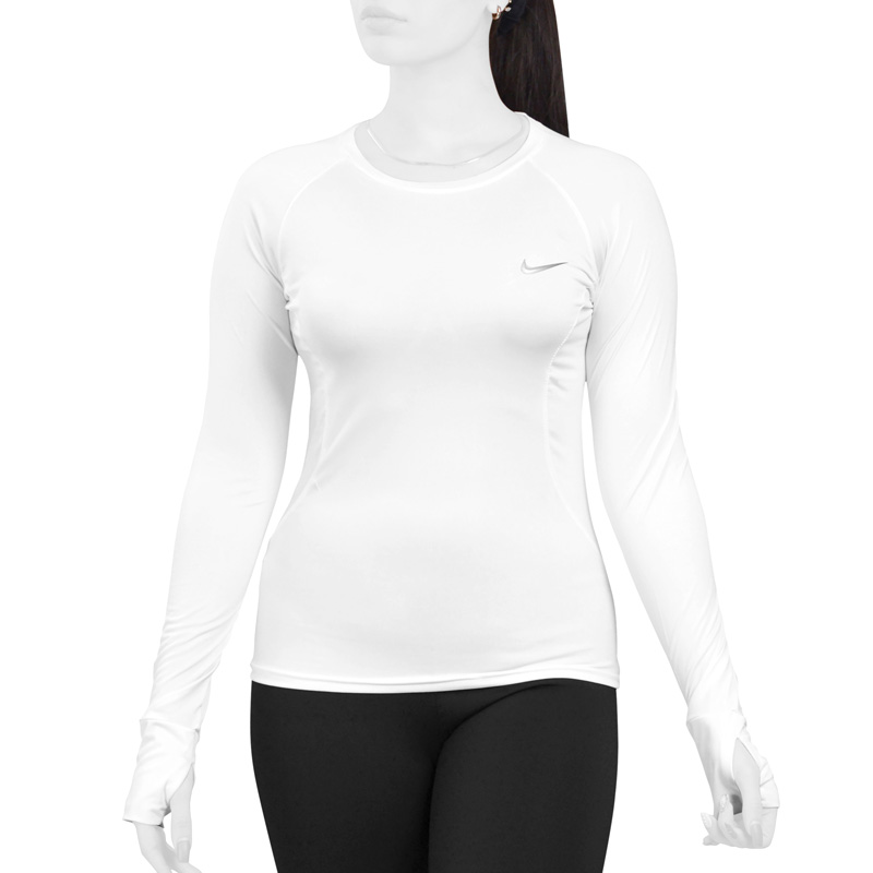 استرج آستین بلند ورزشی زنانه نایک مدل PY-2B2156 سفید