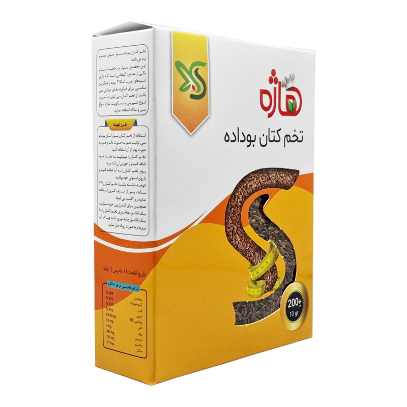 تخم کتان بوداده هاژه 200 گرمی