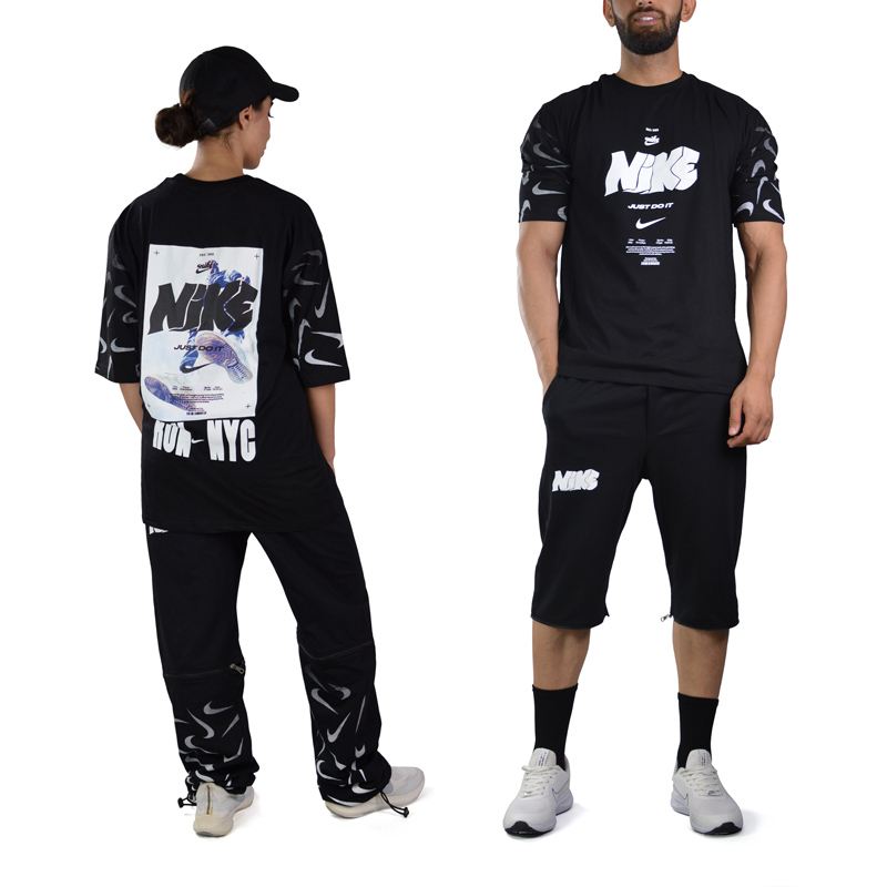 ست تیشرت و شلوار اسپرت نایک مدل SPL-3C352 دو کاره مشکی