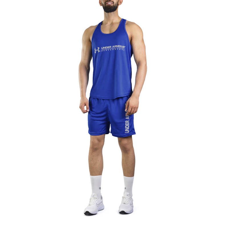 ست رکابی و شلوارک ورزشی مردانه آندر آرمور مدل PY-2B1036 آبی
