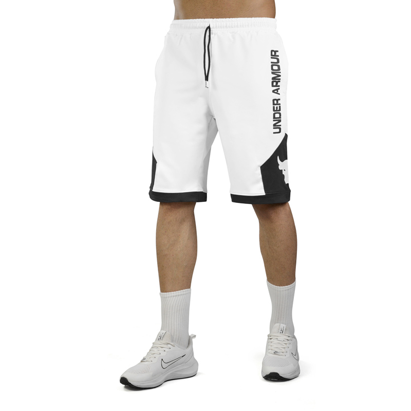 شلوارک ورزشی مردانه آندر آرمور مدل PY-3D487 سفید