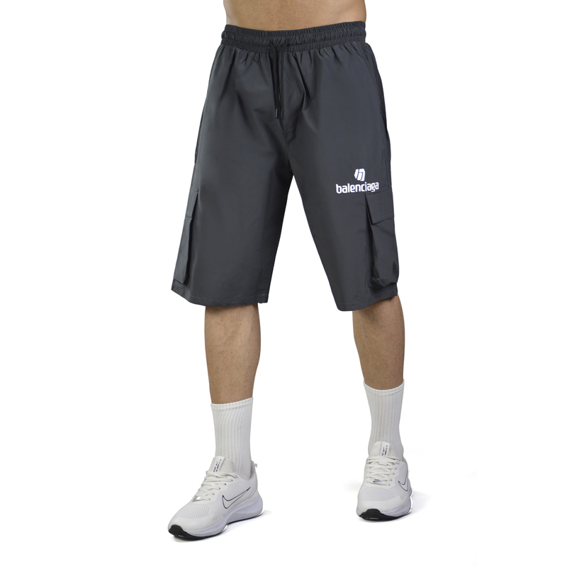 شلوارک ورزشی مردانه بالنسیاگا مدل CNA-3D417 طوسی تیره