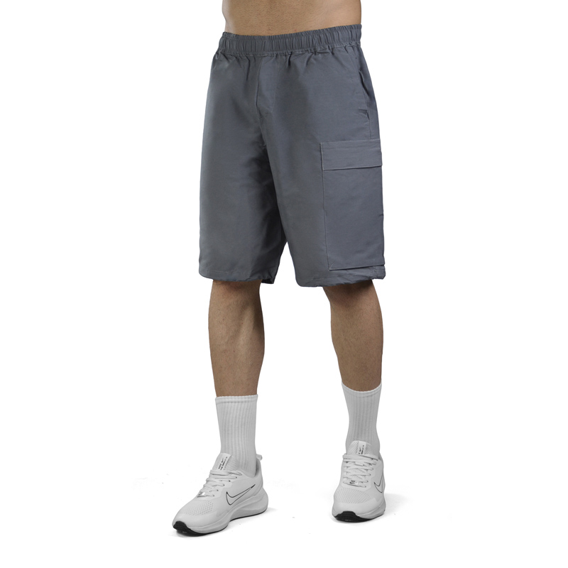 شلوارک ورزشی مردانه نایک مدل DRS-3D467 چهار جیب طوسی تیره