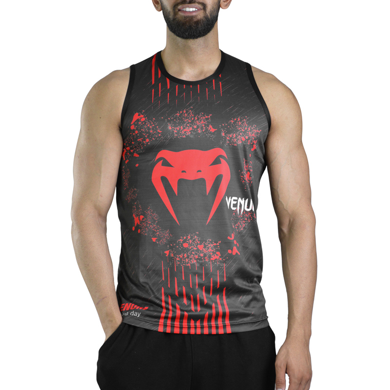 رکابی ورزشی مردانه ونوم مدل SS-3D627 قرمز مشکی