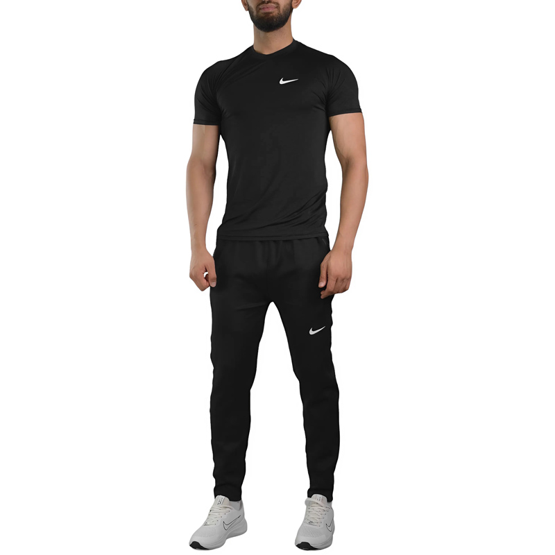 ست تیشرت و شلوار مردانه نایک مدل TKS-Pro-3E772 مشکی