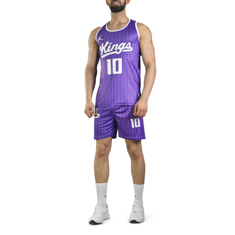 ست رکابی و شلوارک مردانه ساکرامنتو کینگز مدل PY-Jordan-3D607 بنفش