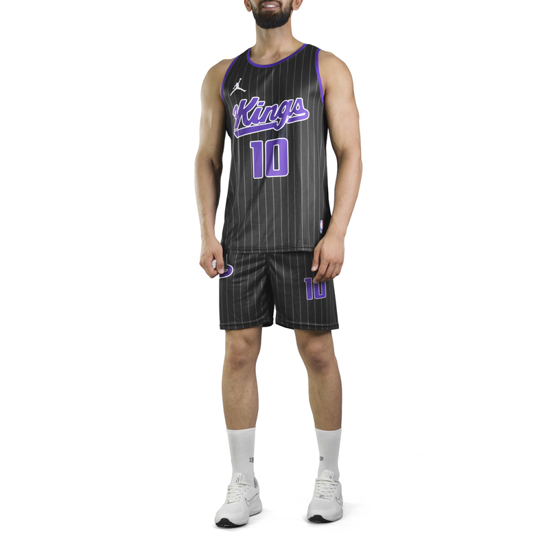 ست رکابی و شلوارک مردانه ساکرامنتو کینگز مدل PY-Jordan-3D607 مشکی