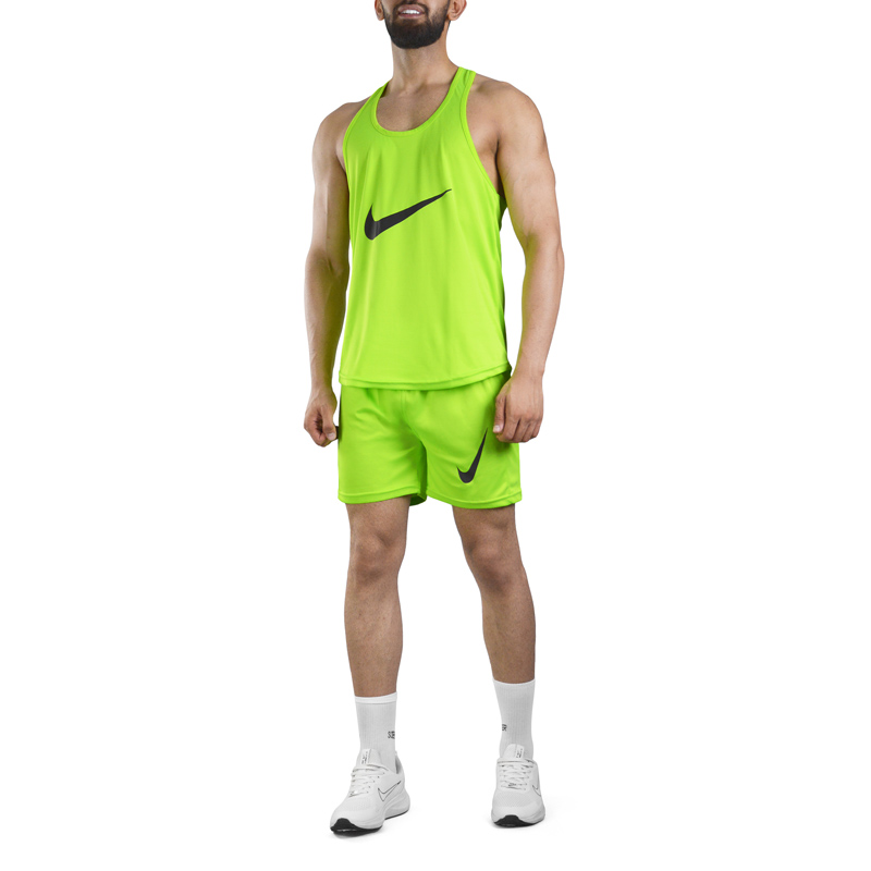 ست رکابی و شلوارک مردانه نایک مدل PY-3D602 سبز فسفری