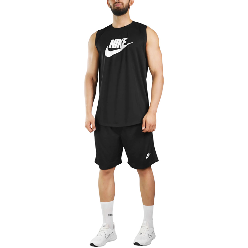 ست رکابی و شلوارک مردانه نایک مدل VHD-DRI FIT-3E777 مشکی