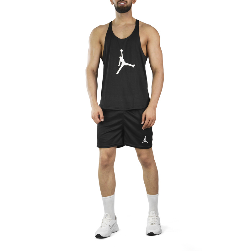 ست رکابی و شلوارک ورزشی مردانه جردن مدل PY-3D517 مشکی