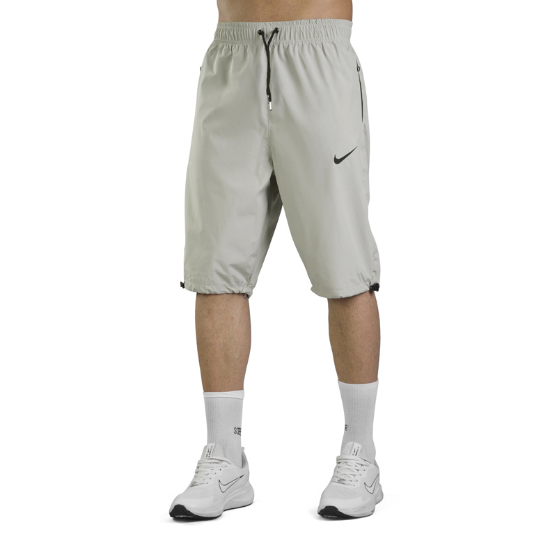 شلوارک ورزشی مردانه نایک مدل GMS-2B2081 طوسی روشن