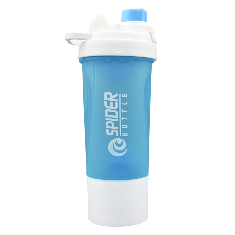 شیکر ورزشی دو تیکه اسپایدر باتل مدل Ebi رنگی درب پیجی ظرفیت 0.7 لیتر