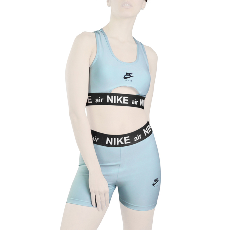 ست نیم تنه و کشاله بند ورزشی زنانه نایک مدل VHD-3E792 آبی روشن