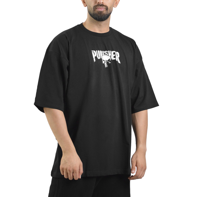 تیشرت اسپرت پانیشر مدل SPL-3E787 مشکی