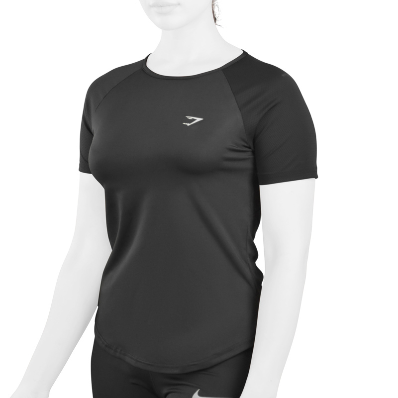 تیشرت ورزشی زنانه جیم شارک مدل RUN-Dri Fit-3E807 مشکی