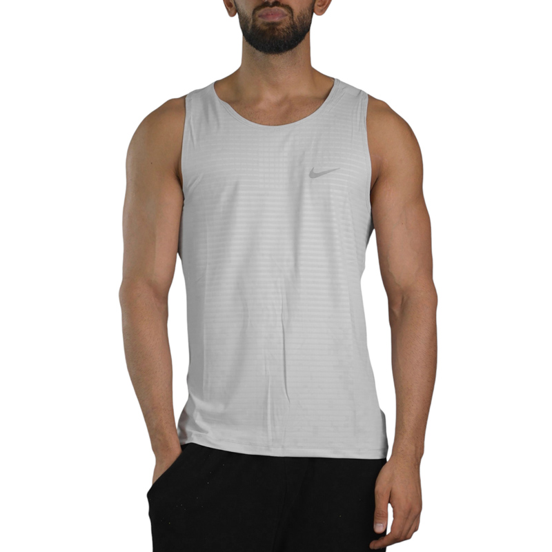 رکابی ورزشی مردانه نایک مدل Dri Fit-296 طوسی روشن