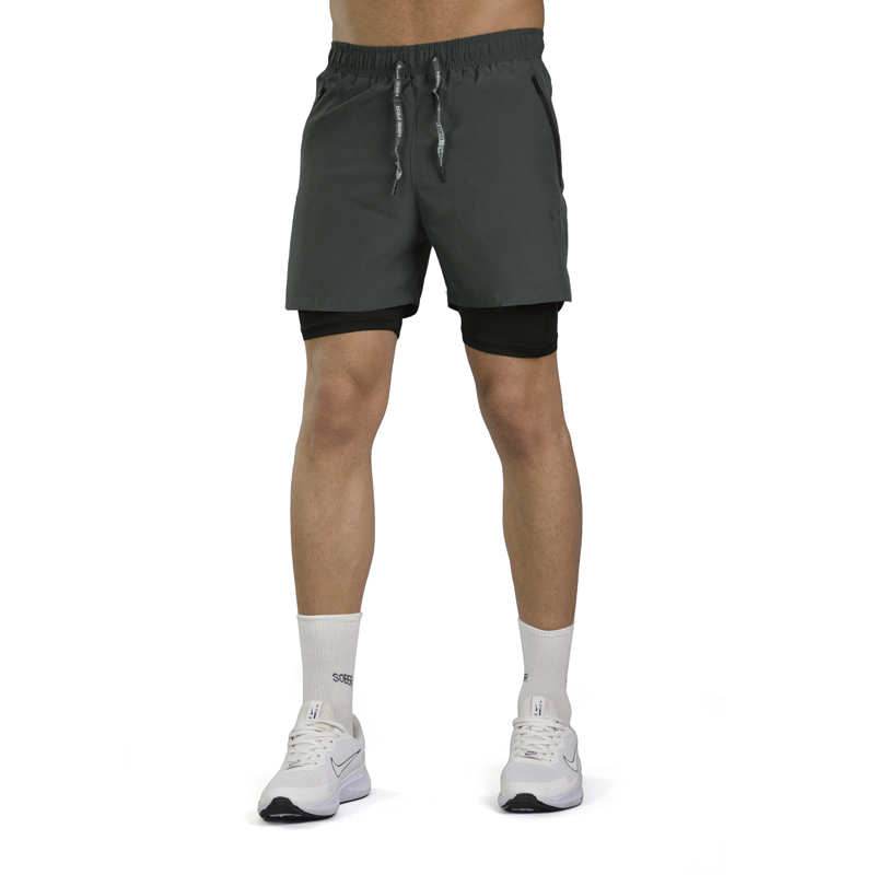 شلوارک کشاله دار ورزشی مردانه نایک مدل 9611 طوسی تیره