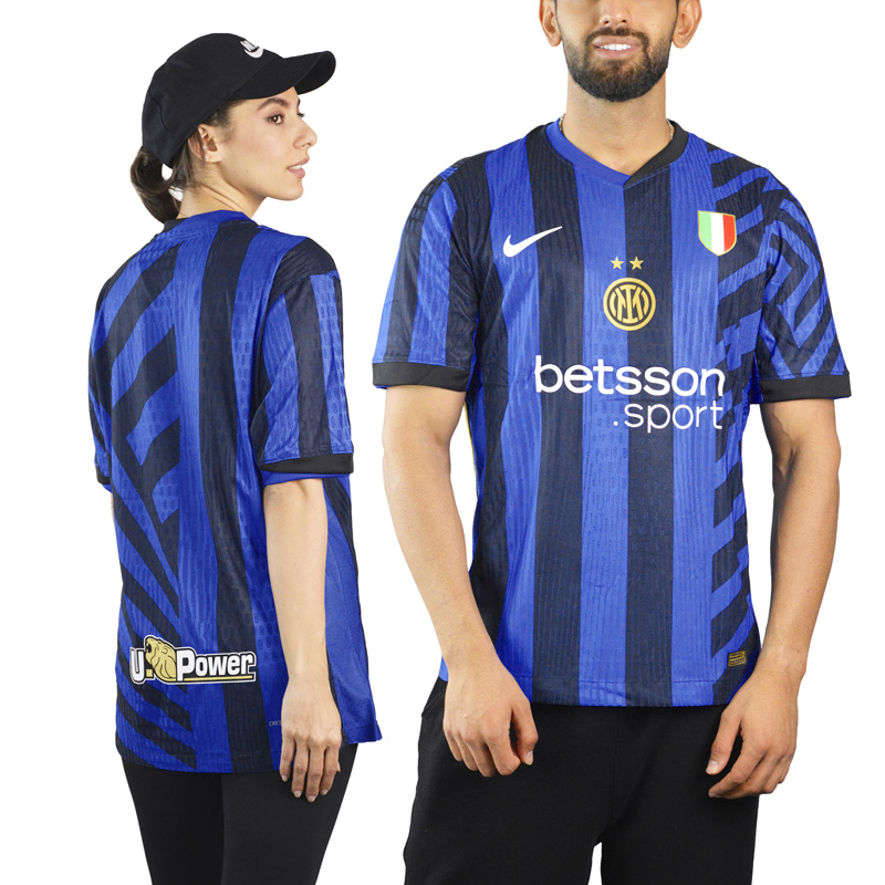 تیشرت فوتبالی پلیری اینتر میلان مدل Nike-Dri Fit-18401 آبی مشکی