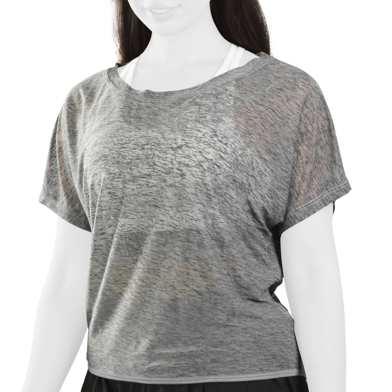 تیشرت ورزشی زنانه نایک مدل IM-JDI-4444 طوسی روشن