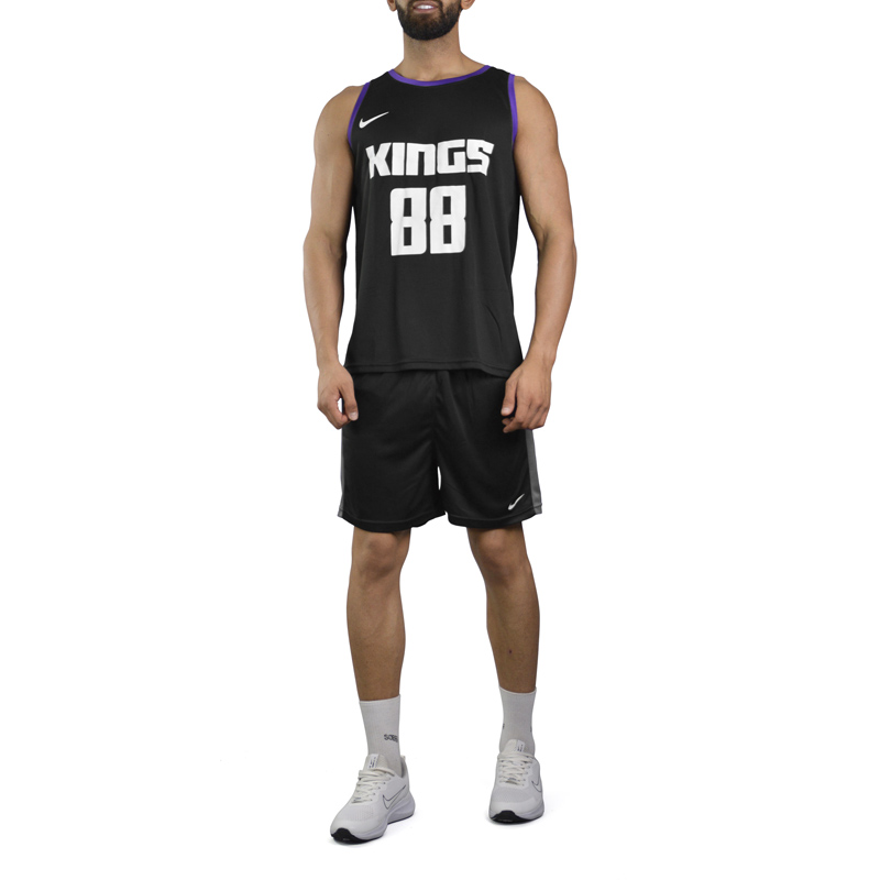 ست رکابی و شلوارک ورزشی مردانه کوئتا کینگز مدل PY-Nike-2A0651 مشکی