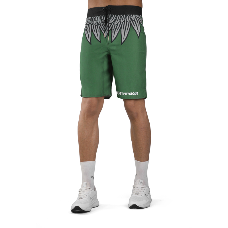 شلوارک فیزیک بدنسازی مردانه موتی مدل MTP-3F0892 سبز تیره