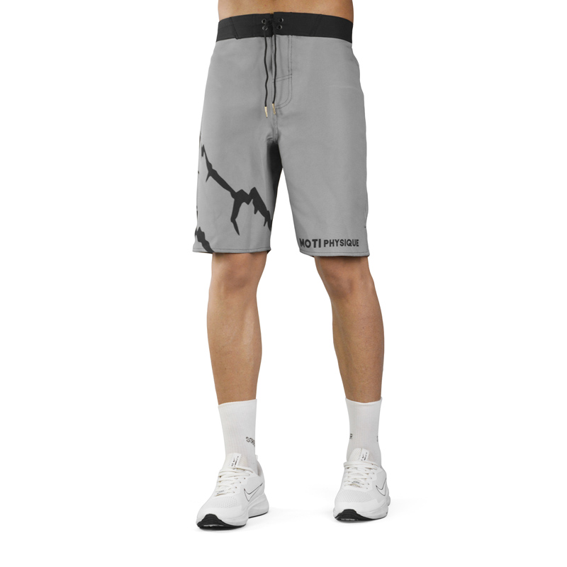 شلوارک فیزیک بدنسازی مردانه موتی مدل MTP-3F0907 طوسی