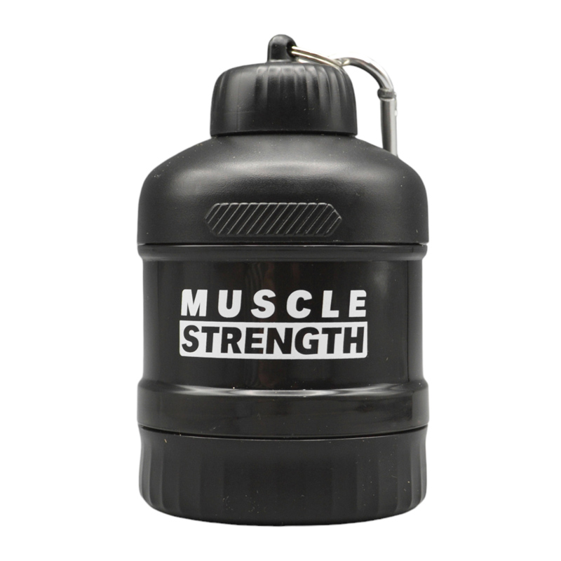 قیف پروتئین وی دو تیکه مدل Muscle Strength ظرفیت 100 میلی لیتر