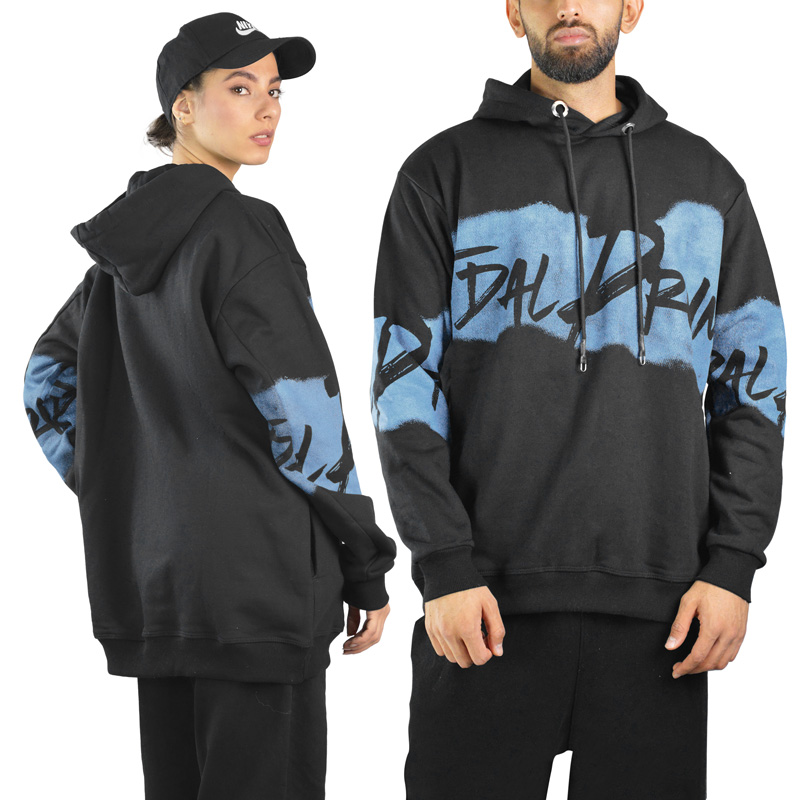 هودی اسپرت تی درام مدل SPL-3F1012 مشکی