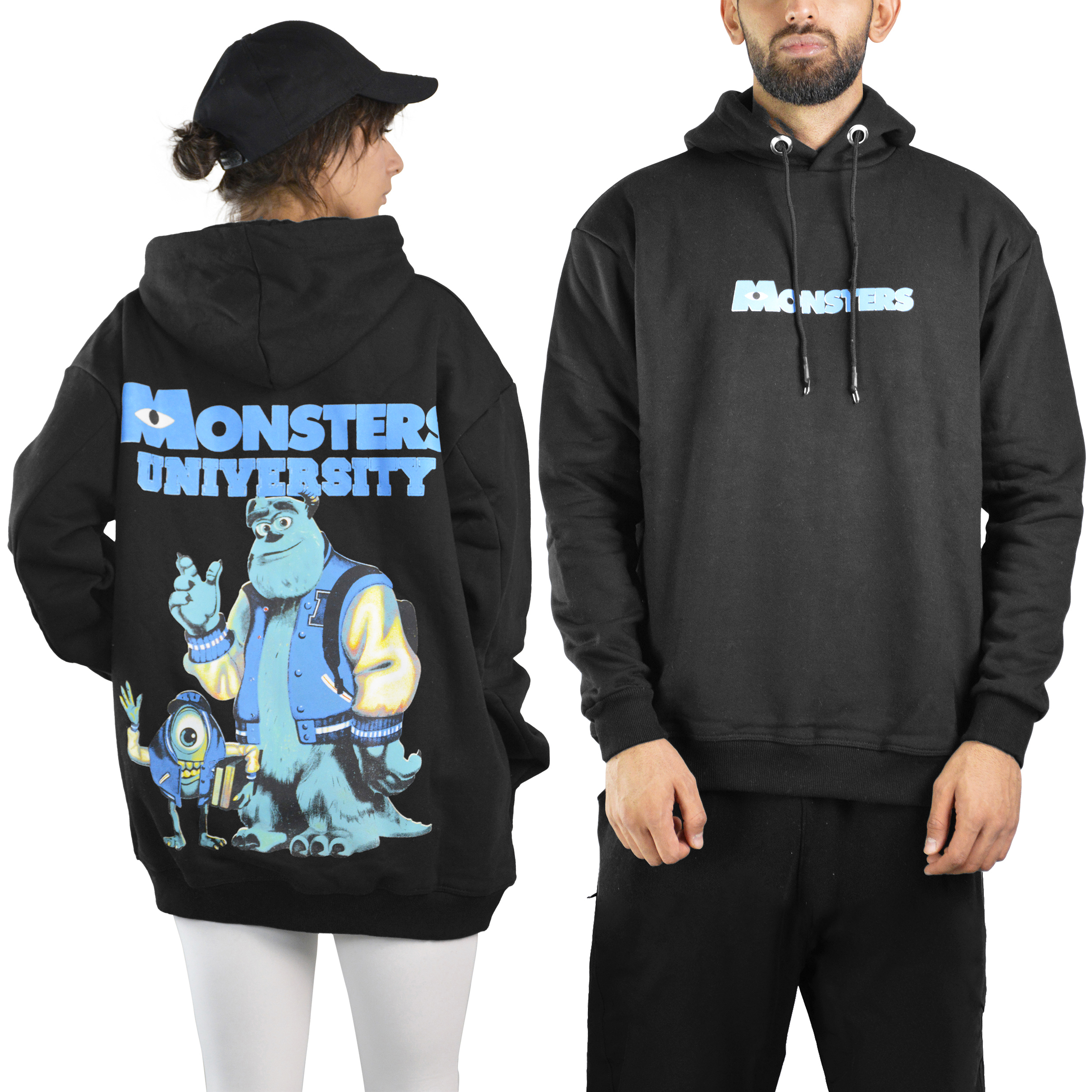 هودی اسپرت مانسترز مدل SPL-3F0977 مشکی