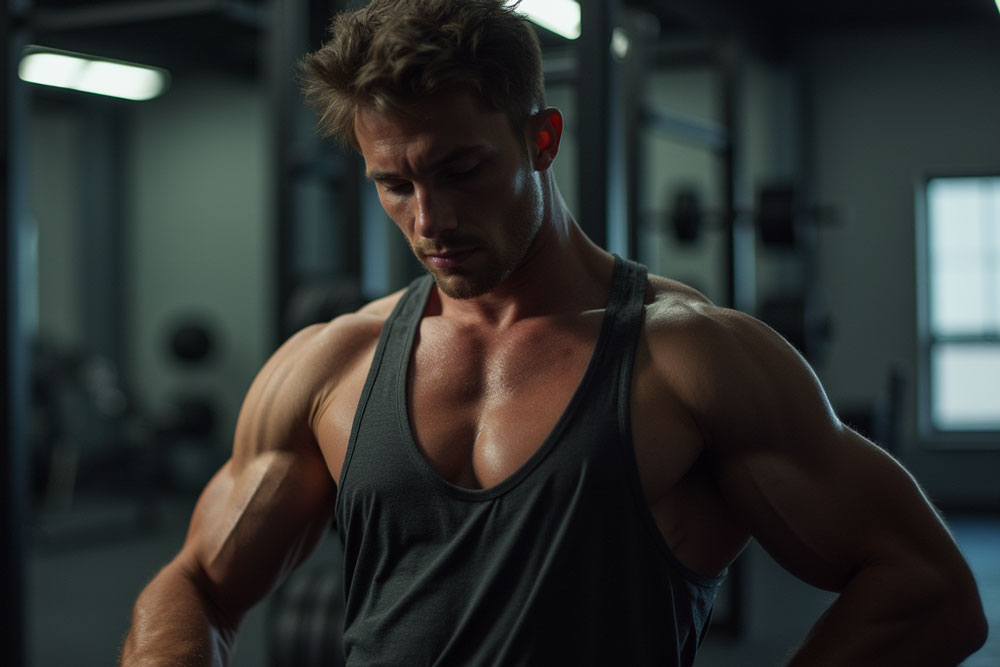 یک مرد بدنساز