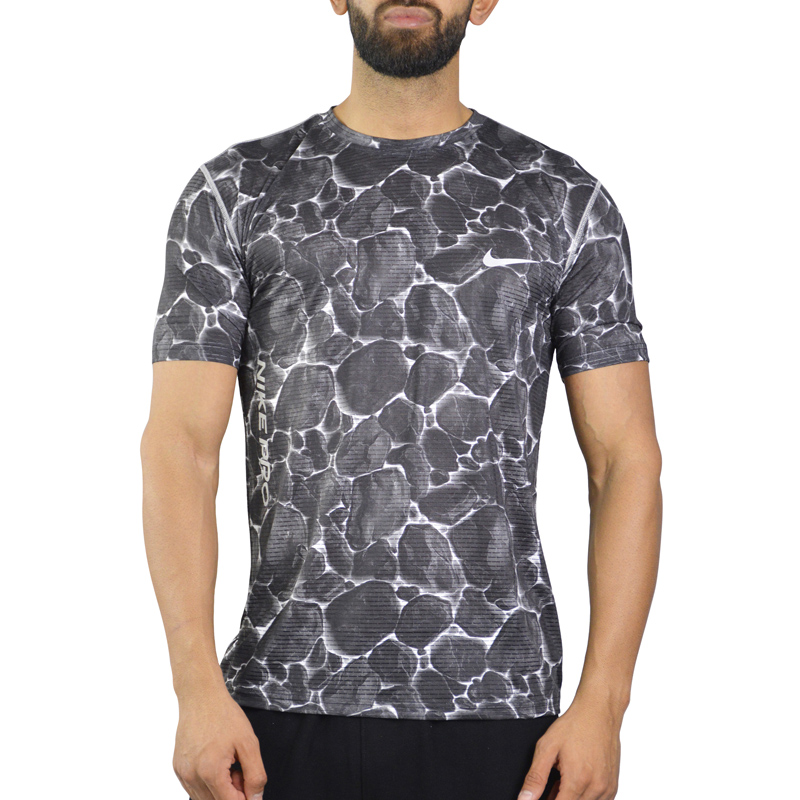 تیشرت ورزشی مردانه نایک مدل GMS-3G1302 طوسی