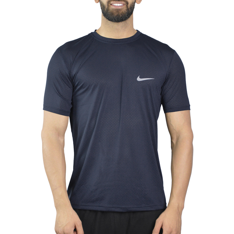 تیشرت ورزشی مردانه نایک مدل GMS-Dri Fit-3G1307 سرمه ای