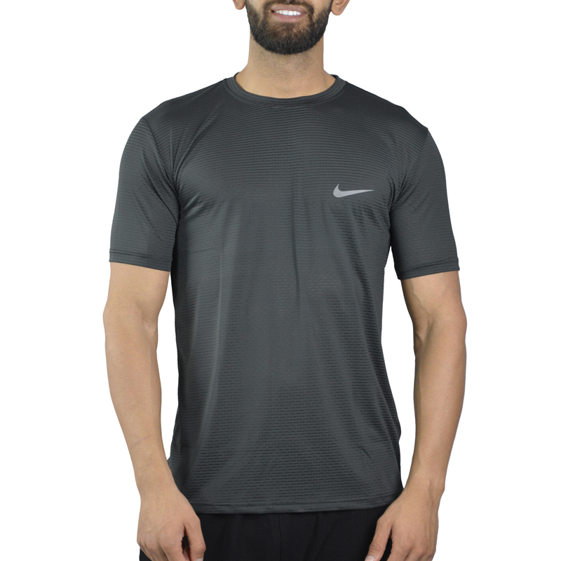 تیشرت ورزشی مردانه نایک مدل GMS-Dri Fit-3G1307 طوسی تیره