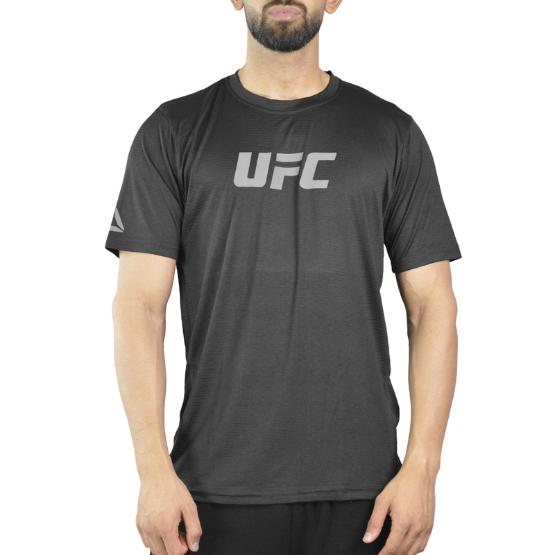 تیشرت ورزشی مردانه یو اف سی مدل HS-370 مشکی