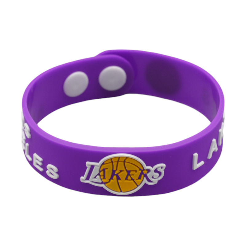دستبند ورزشی سیلیکونی لس آنجلس لیکرز مدل 50250