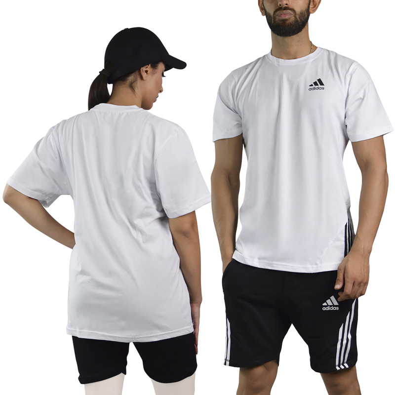 ست تیشرت و شلوارک اسپرت آدیداس مدل HS-3G1067 سفید
