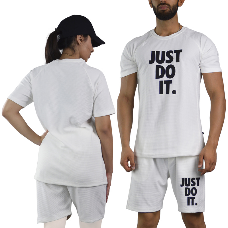 ست تیشرت و شلوارک اسپرت نایک مدل HS-JDI-3G1052 سفید