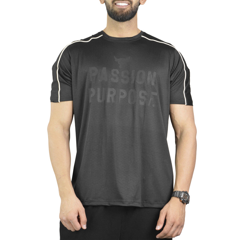 تیشرت ورزشی مردانه آندر آرمور مدل HS-Rock-373 مشکی