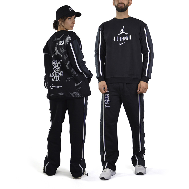 ست دورس و شلوار اسپرت جردن مدل SPL-3G1247 مشکی