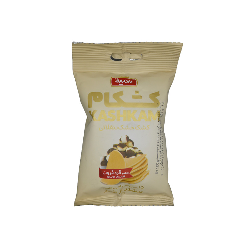 کشک خشک تنقلاتی کشکام سمیه با طعم قره قروت 25 گرمی