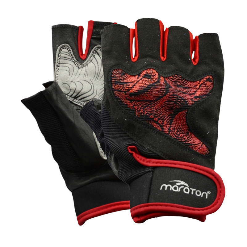 دستکش بدنسازی زنانه ماراتن مدل 2358 قرمز