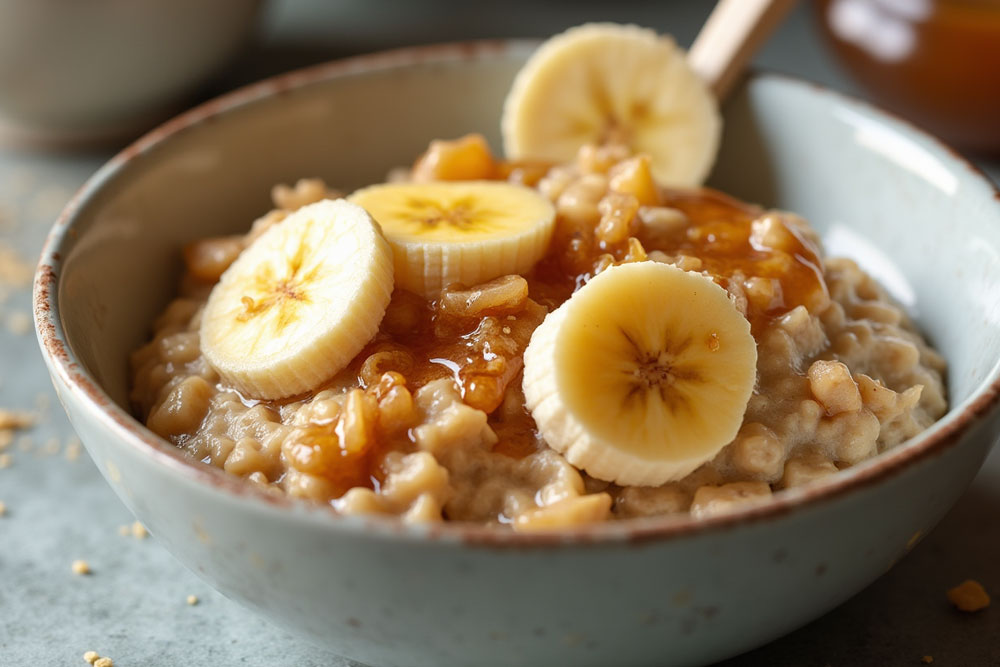 اوتمیل کلاسیک با موز و عسل