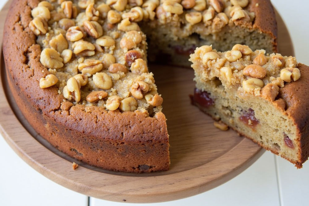 کیک خرما و گردو بدون شکر