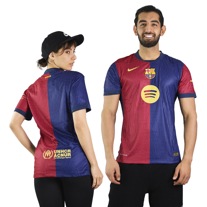 تیشرت فوتبالی بارسلونا مدل Nike-Dri Fit-0699 آبی قرمز