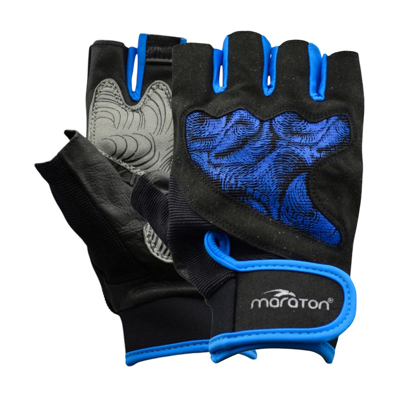 دستکش بدنسازی زنانه ماراتن مدل 2358 آبی