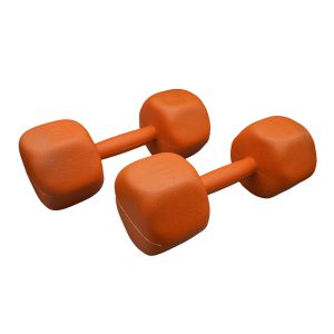 دمبل بدنسازی رادیس فیت وزن 5 کیلو گرم بسته دو عددی نارنجی