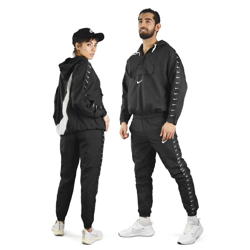 ست اورجینال هودی و شلوار اسپرت نایک مدل 3K1527 مشکی